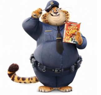 Clawhauser police Zootopia outfit